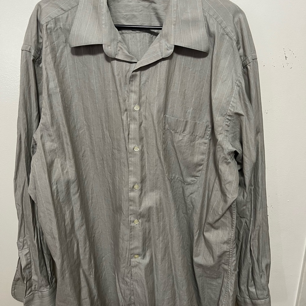 Ermenegildo Zegna Light Gray Dress Shirt